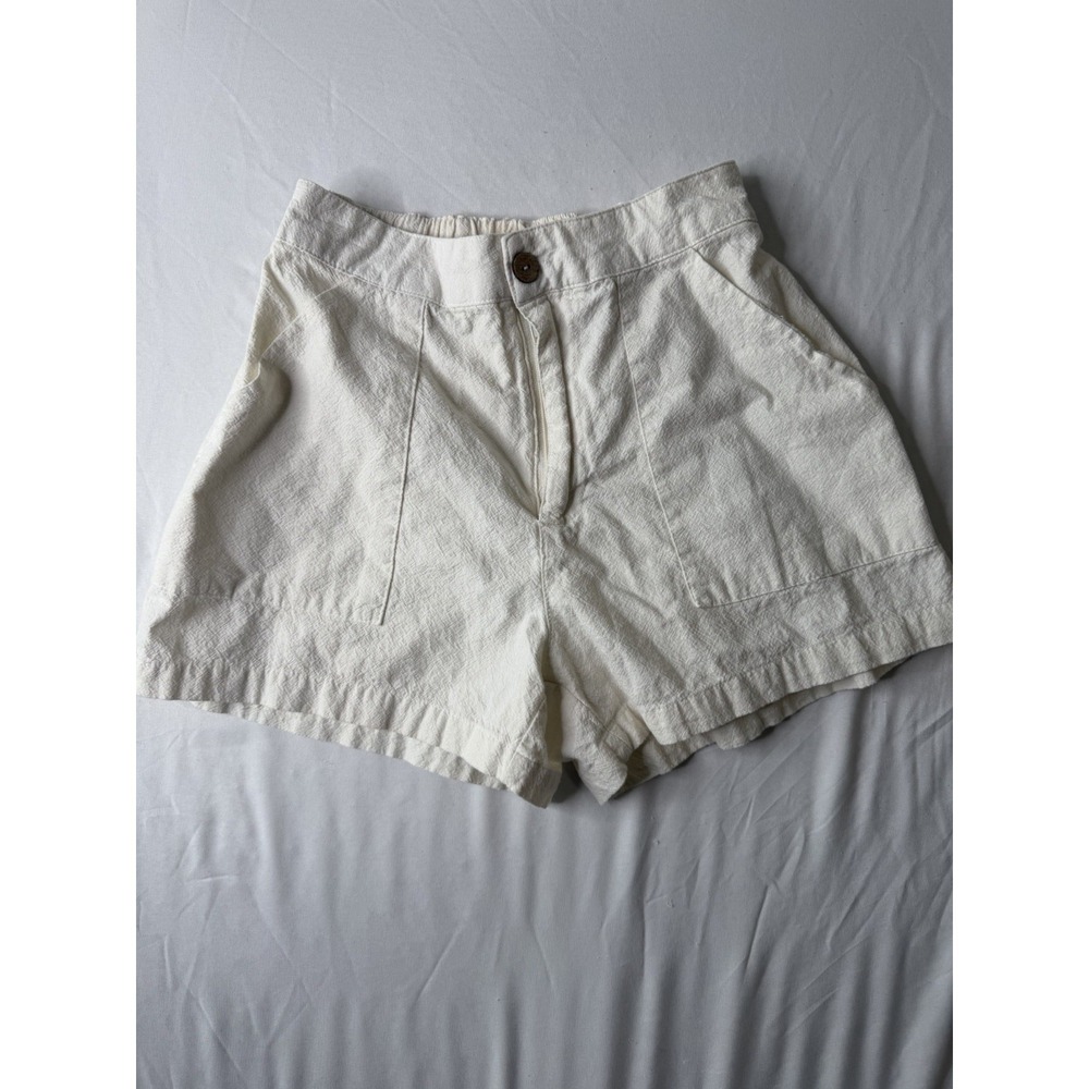 Rachel Paige Womens Ivory Cotton Flowy Shorts XS Boho Cottagecore